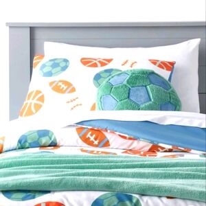 NWT Pillowfort Twin 4 PC Sports Bedding Set